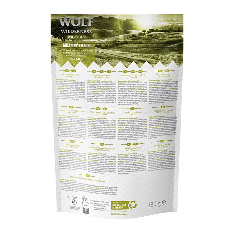 Wolf of Wilderness Snack - Wild Bites 180 g
