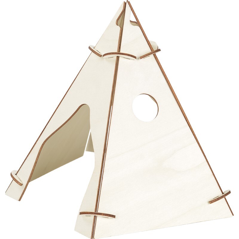 AniOne Käfigzubehör AniOne my pet & me Nager DIY Tipi Zelt