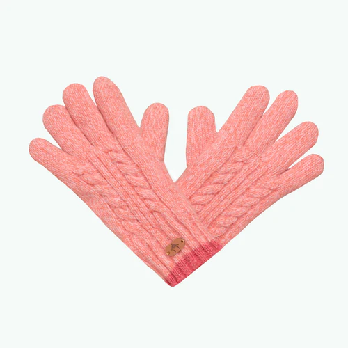Creamy Gin Rose Gloves - Child Pink