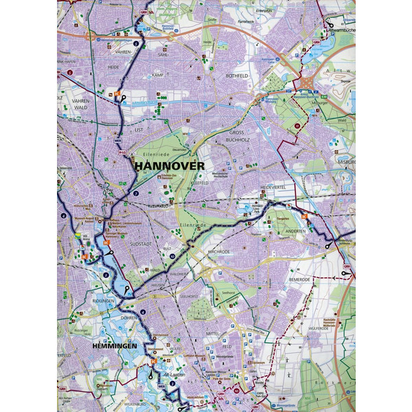 KOMPASS Fahrradkarte Hannover, Hildesheim 1:50.000, FK 3215 - Fahrradkarte