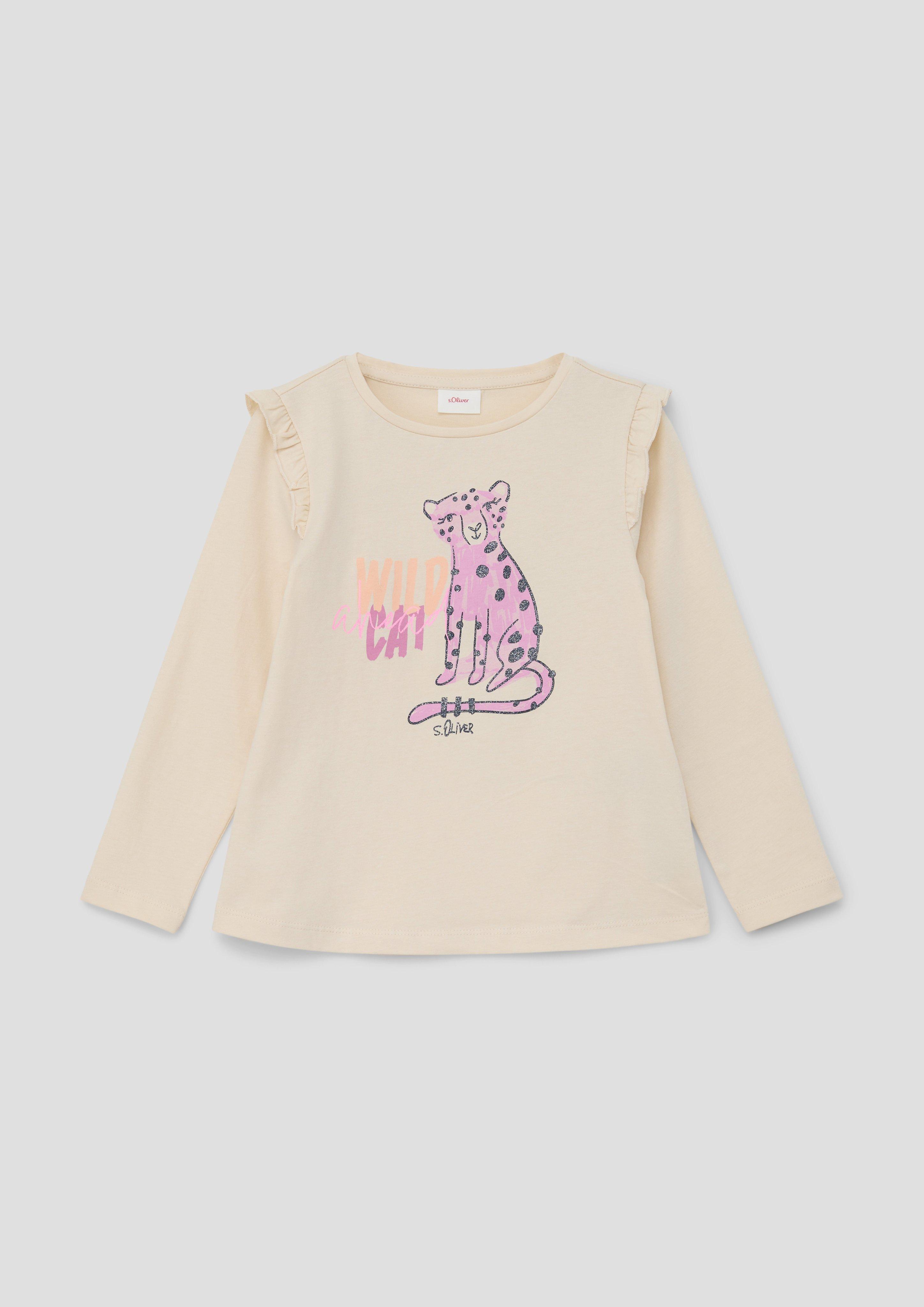 Longsleeve mit Frontprint  2140026-0805
