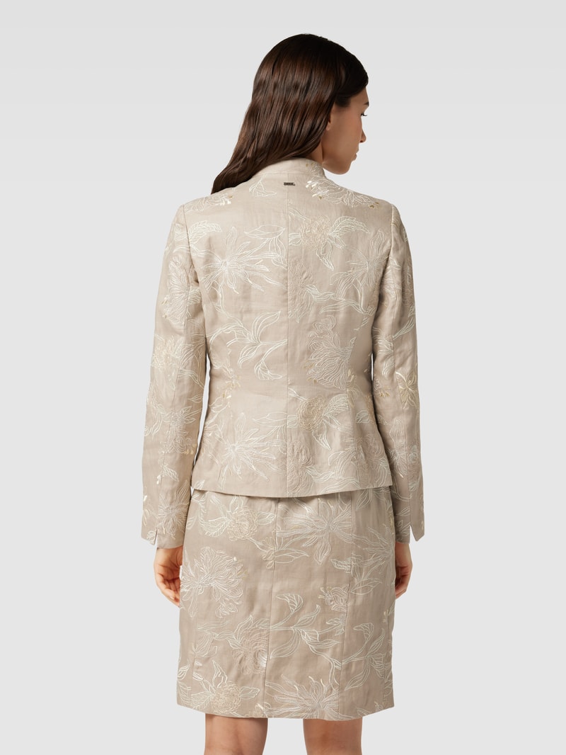 Blazer mit Allover-Muster in sand