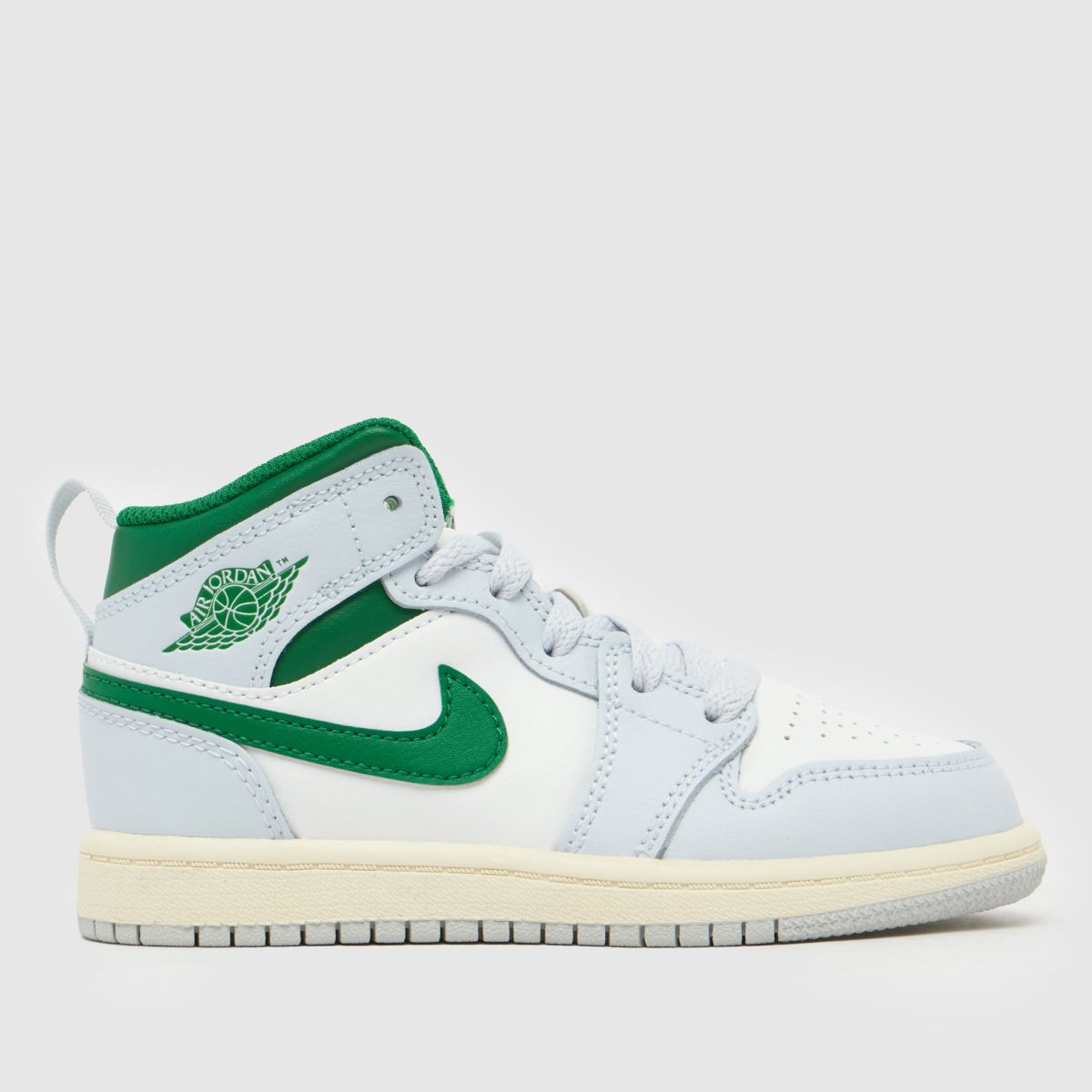 Nike Jordan grå multifärgade Jordan 1 mid pojkar/junior träningsskor