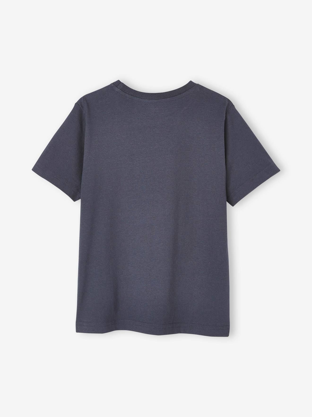 Tee-shirt animal ludique garçon bleu nuit