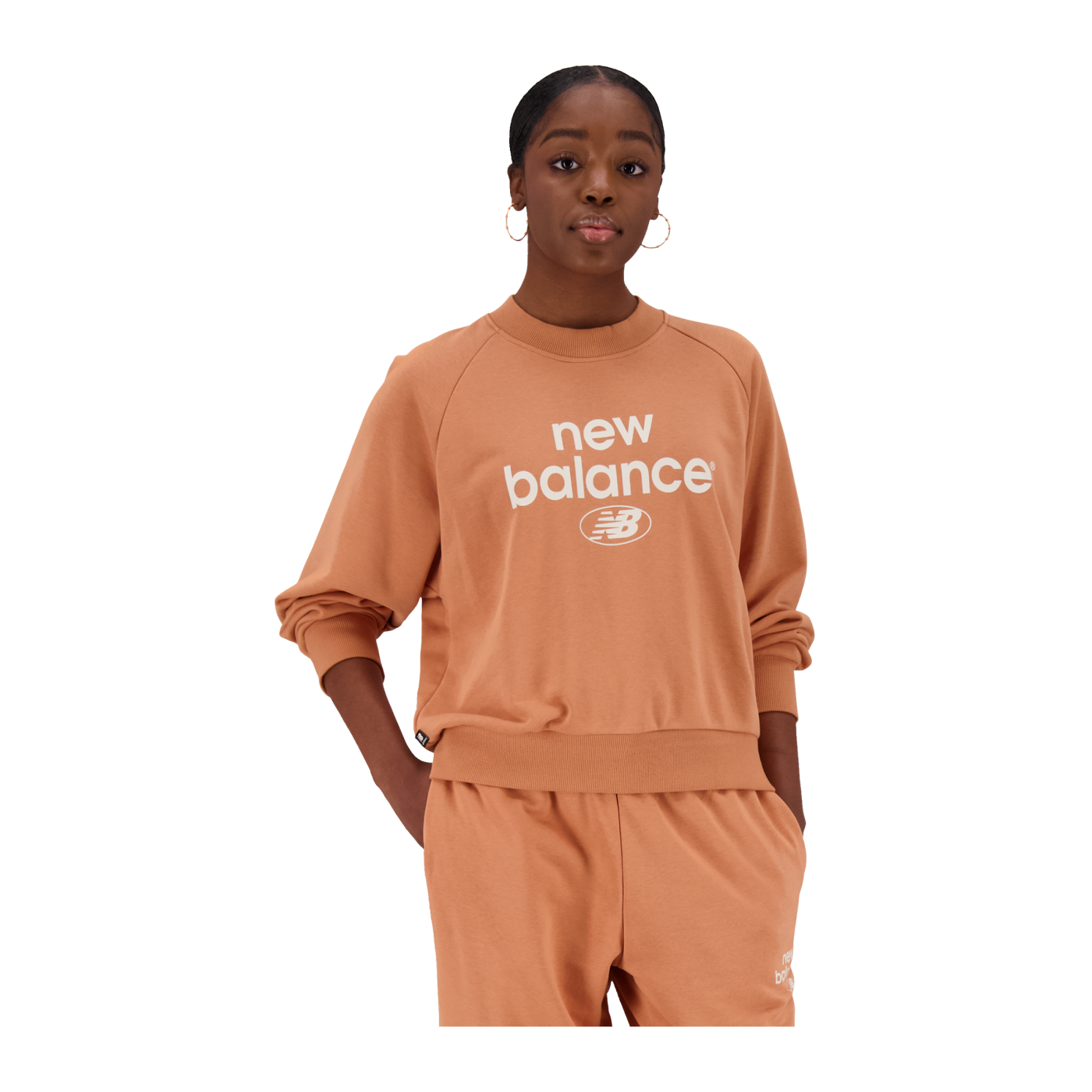 New Balance Essentials Sweatshirt Damen Braun FSEI