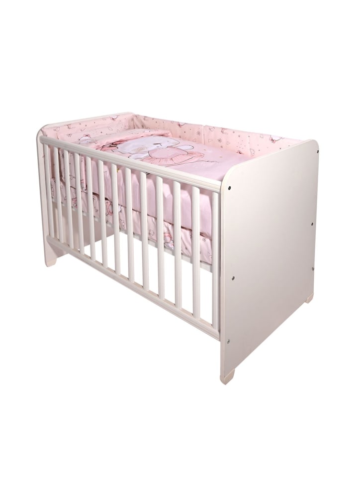 Lorelli Babybettwäsche Set Smile 6-tlg in rosa günstig kaufen onesize