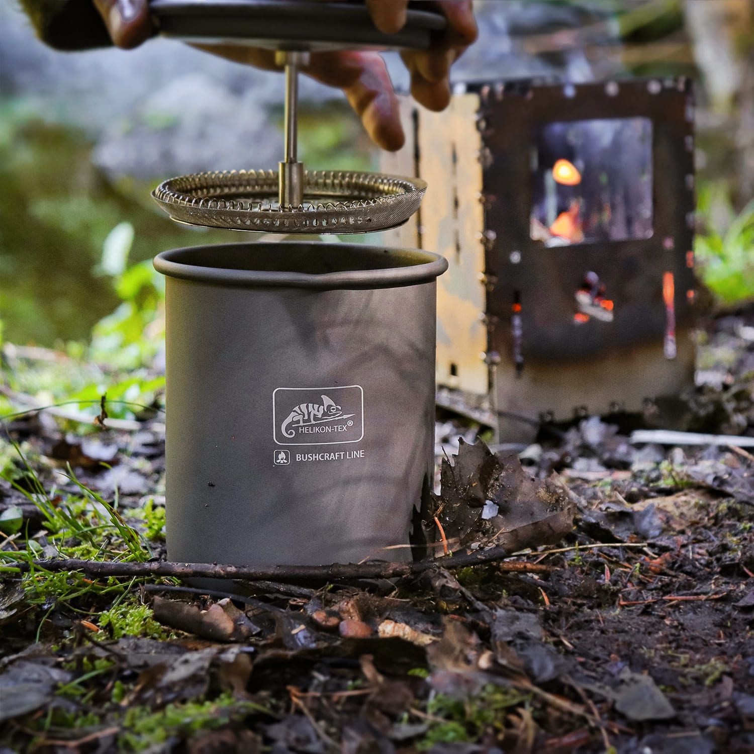 Camp French Press Coffee Mug
