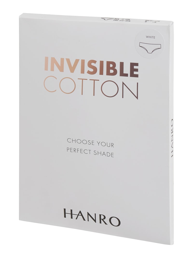 Brazilian mit Stretch-Anteil - nahtlos Modell Invisible Cotton in weiß