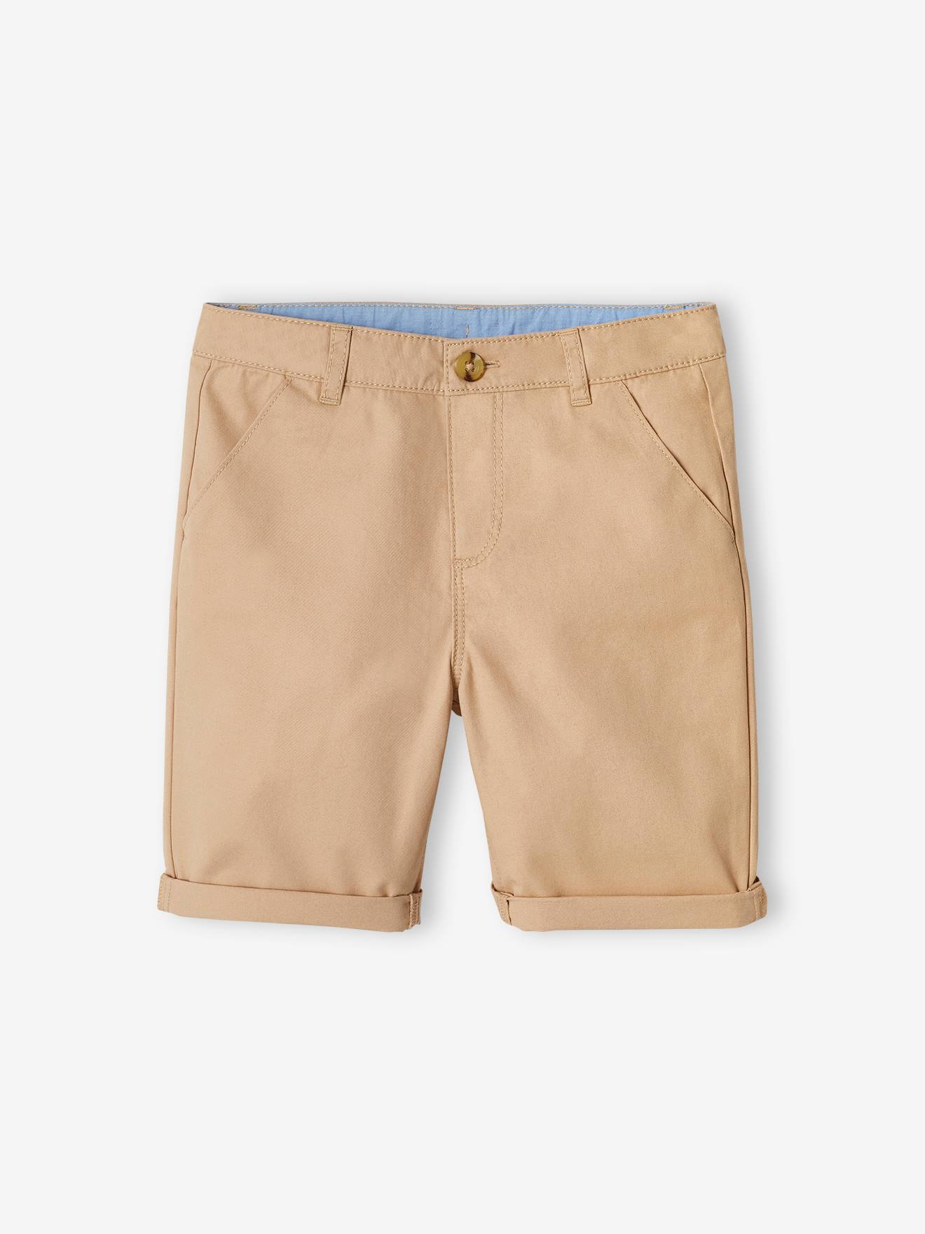 Ensemble polo maille piquée et bermuda garçon bleu ciel