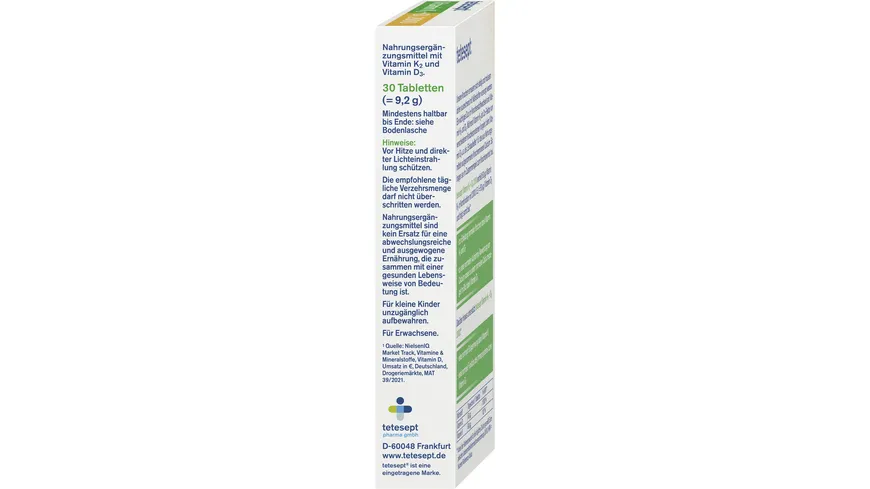 tetesept Vitamin K2 + D3 2000 30 St
