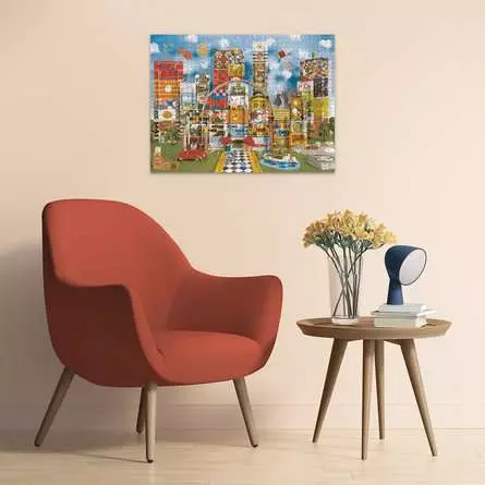 Puzzle 1500 Teile - Eames House of Cards Fantasy