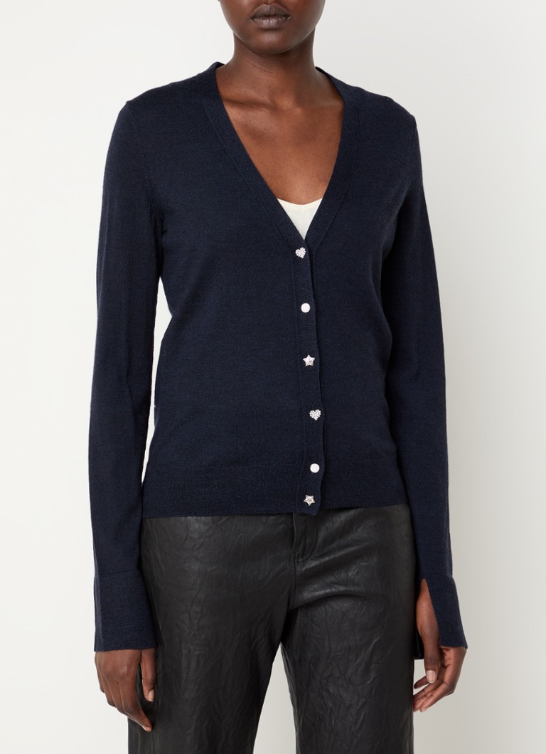 Zadig&Voltaire  Jemma fijngebreid vest van merino wol