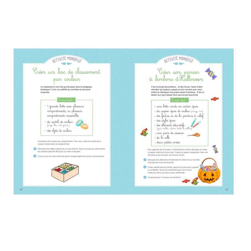 Livre Mon grand cahier MONTESSORI d'activités pour l'année - Larousse Jeunesse