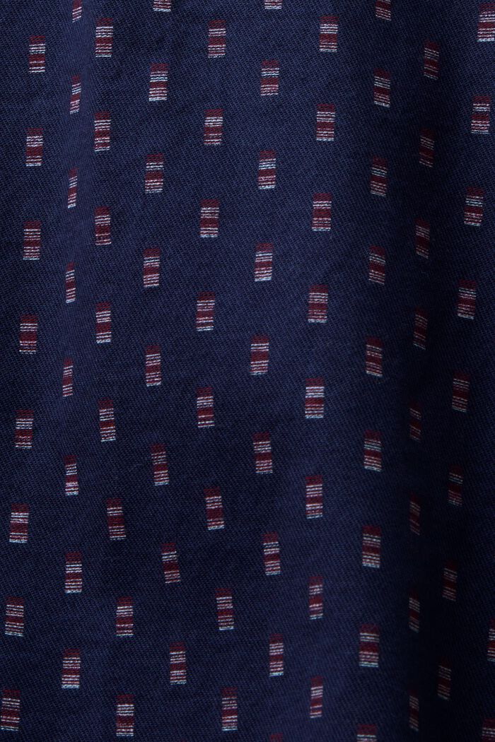 Schmal geschnittenes Twill-Hemd mit Muster