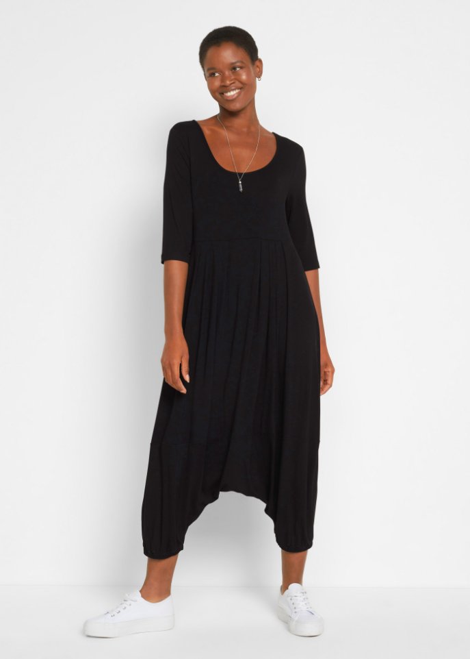 Jumpsuit mit Haremshose, Halbarm