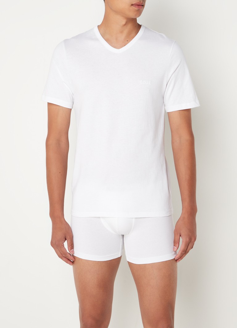 HUGO BOSS V-neck T-shirt in 3-pack