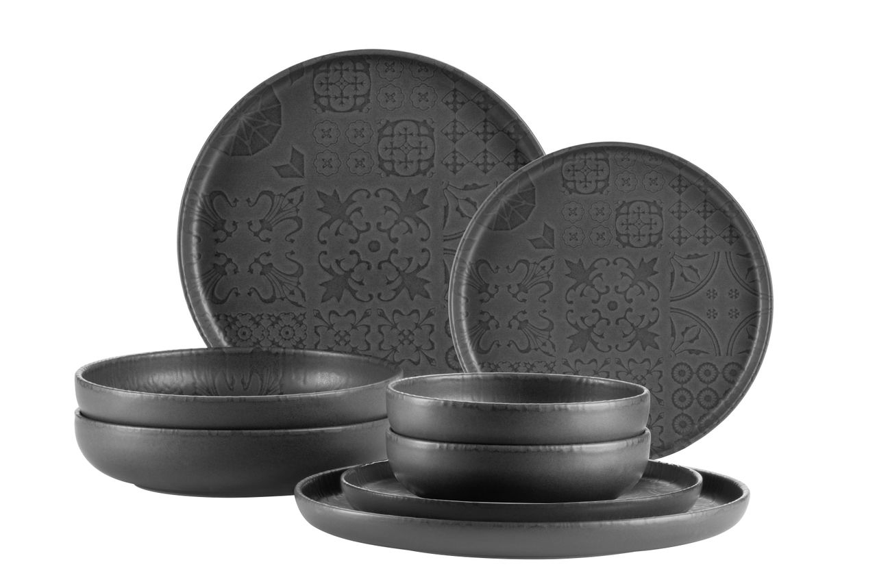 Mäser Serie Traditional Tiles, Kombiservice 8 teilig für 2 Personen