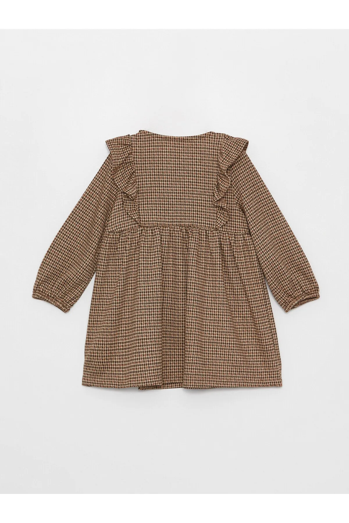 LC Waikiki  Langärmliges Baby-Mädchenkleid mit Rundhalsausschnitt