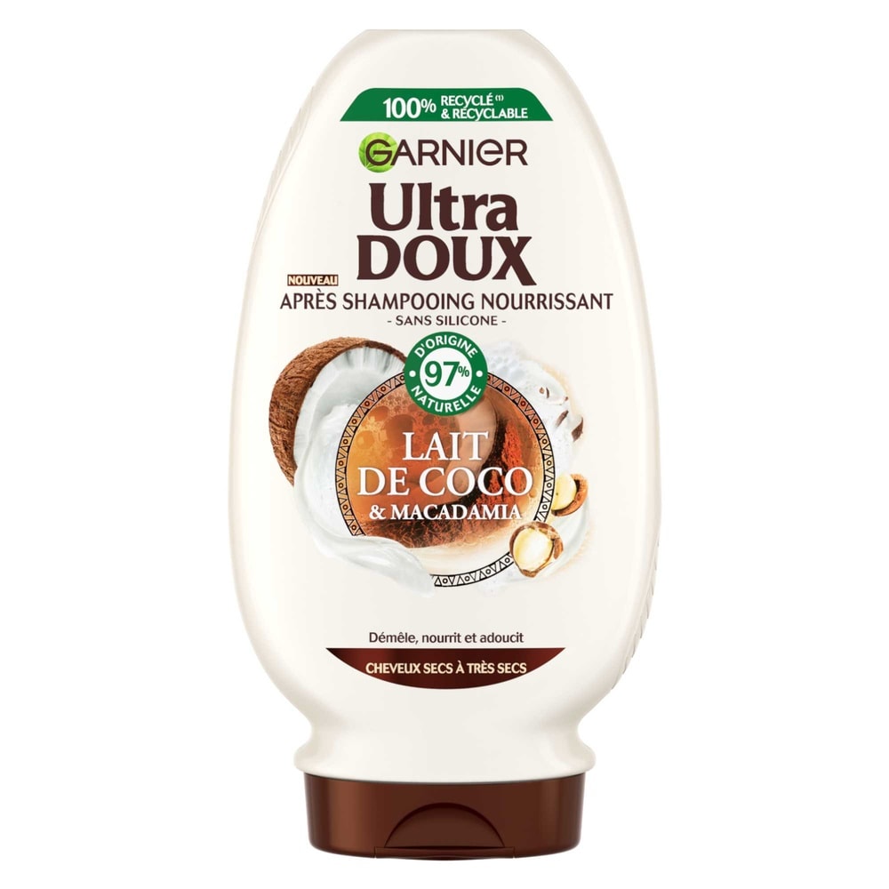 garnier Ultra Doux Lait de Coco et Macadamia Après-Shampooing au Lait de Coco et Macadamia