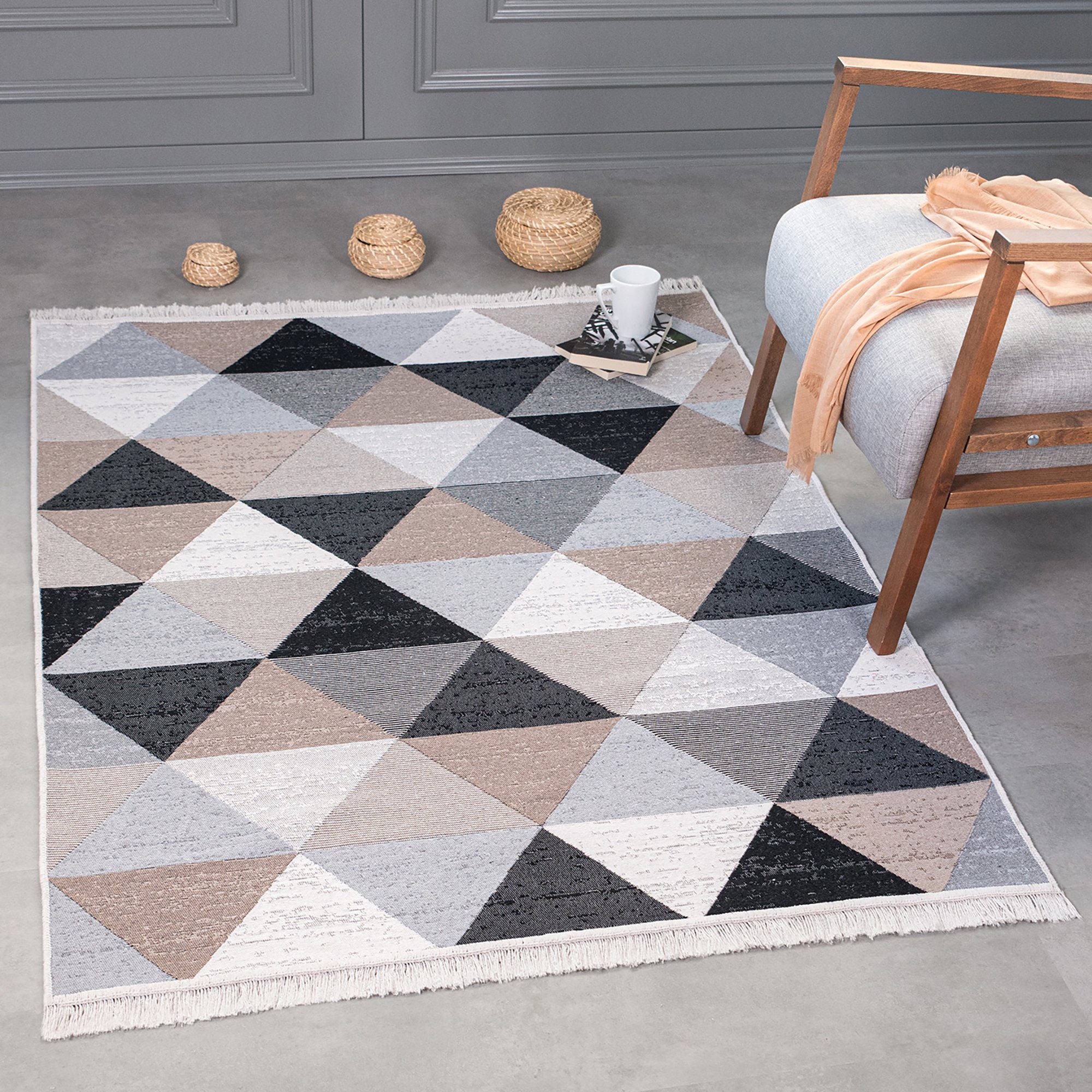 Teppich Kelim, Jimri, Läufer, Flur Teppich, Teppich Läufer, Wohnzimmer Teppich