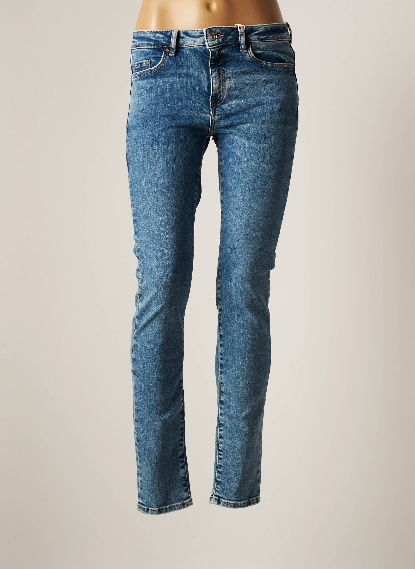 Esprit Jeans Coupe Slim Femme couleur bleu