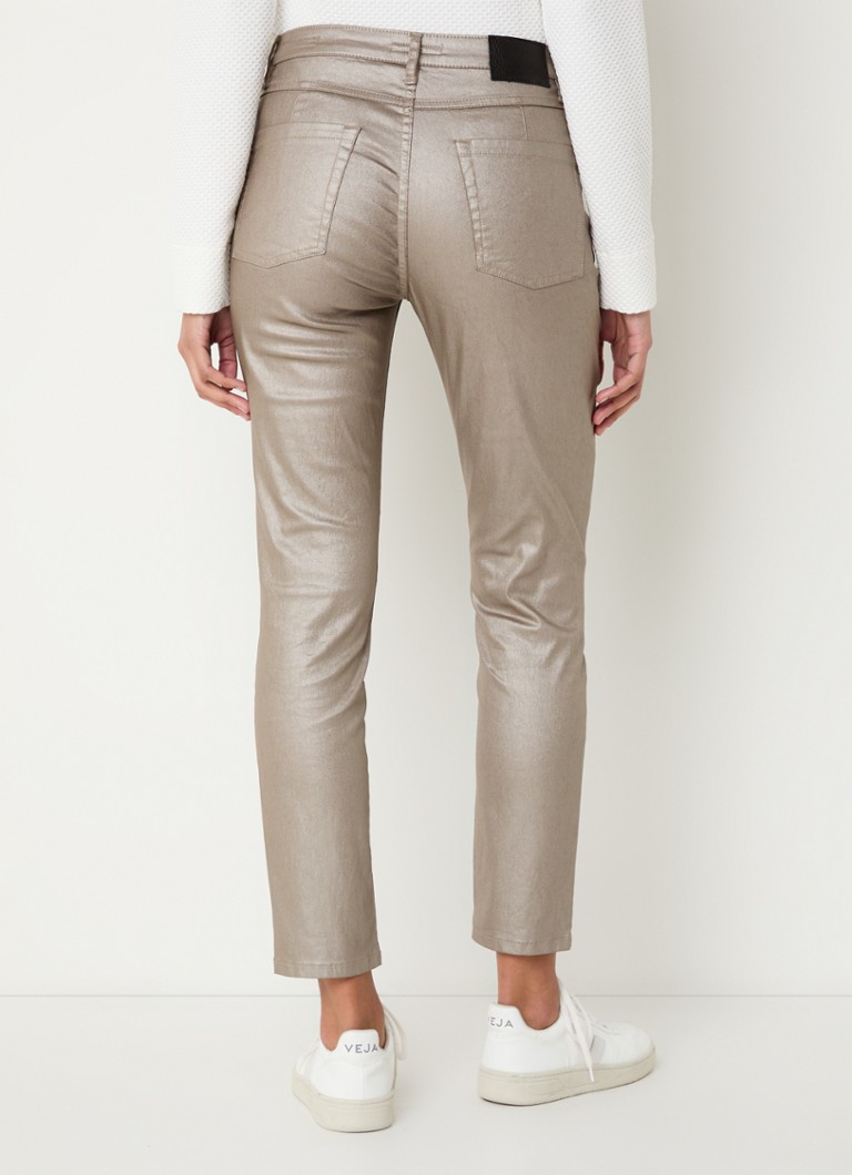 OPUS Emliy Elegantne kavbojke slim fit kroja s srednjim pasom in barvnim pranjem