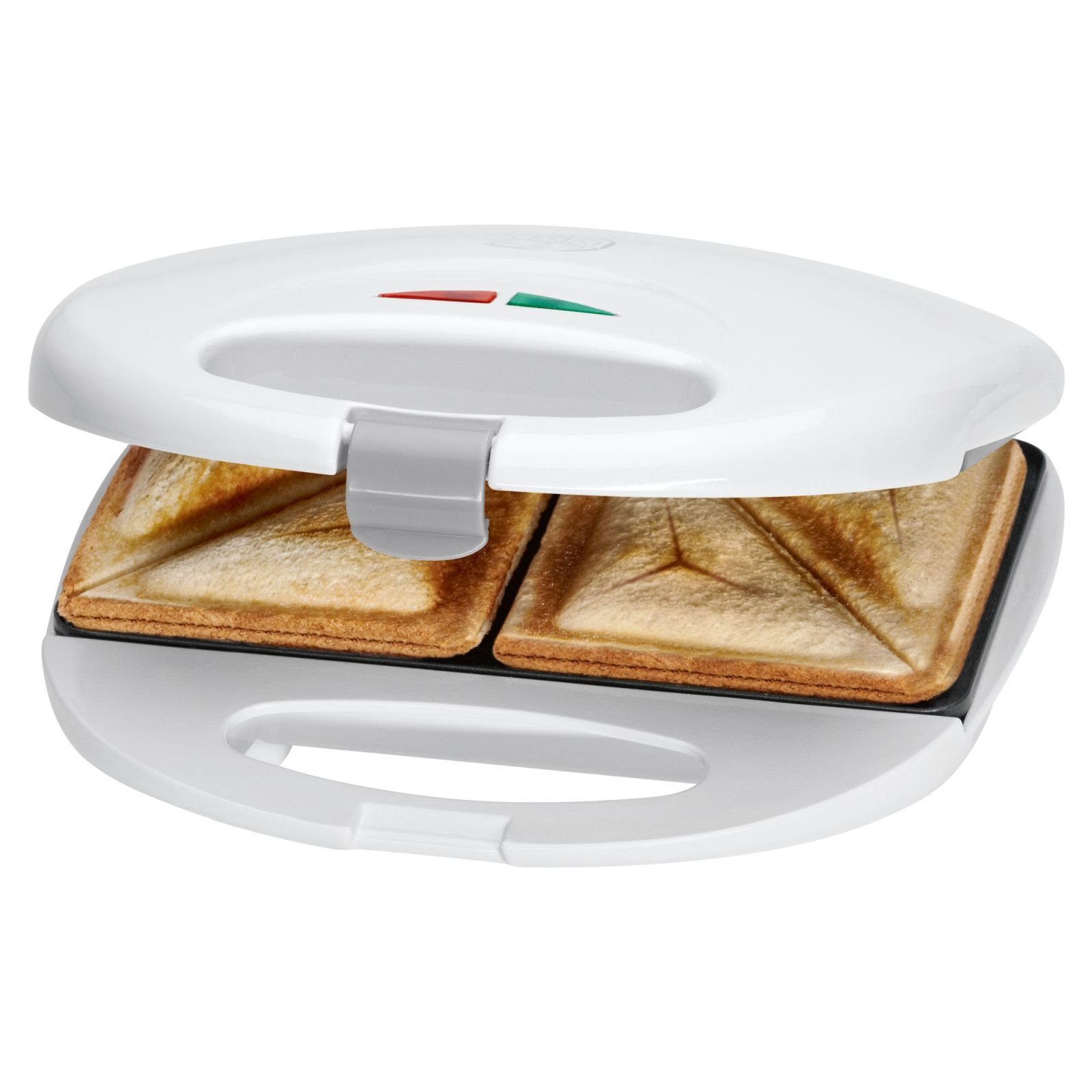 CLATRONIC Sandwichmaker CLATRONIC 2-Scheiben Sandwich-Toaster 750 W Sandwichmaker ST 3477 weiß