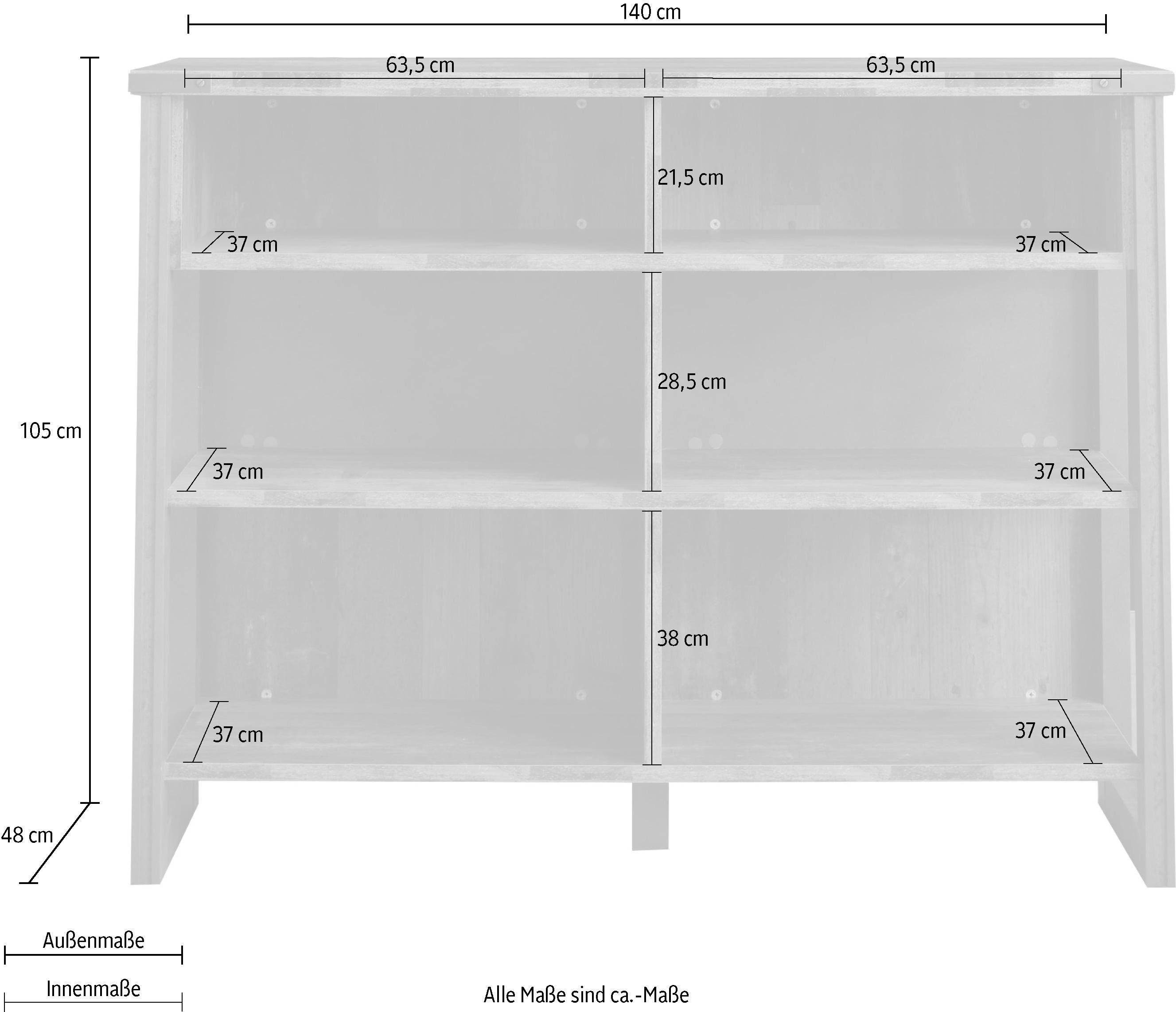 Home affaire Barschrank Bristol Breite 140 cm