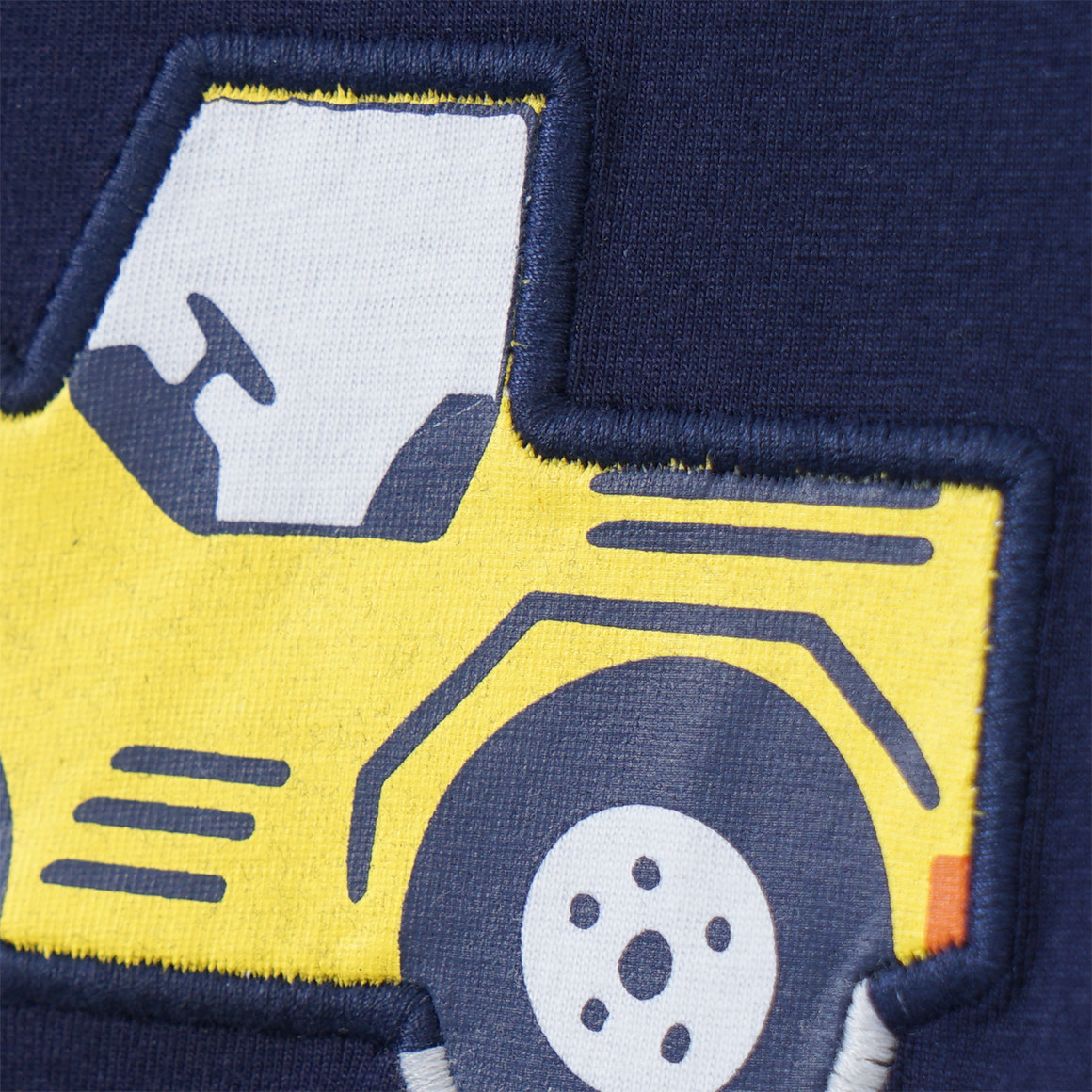 Kinder Langarmshirt mit Radlader-Applikation