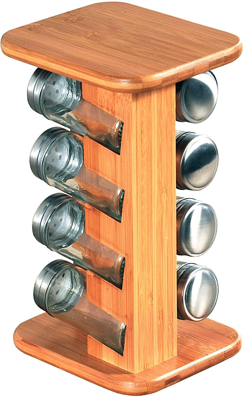 KESPER for kitchen & home Gewürzkarussell, (8-tlg), Bambus
