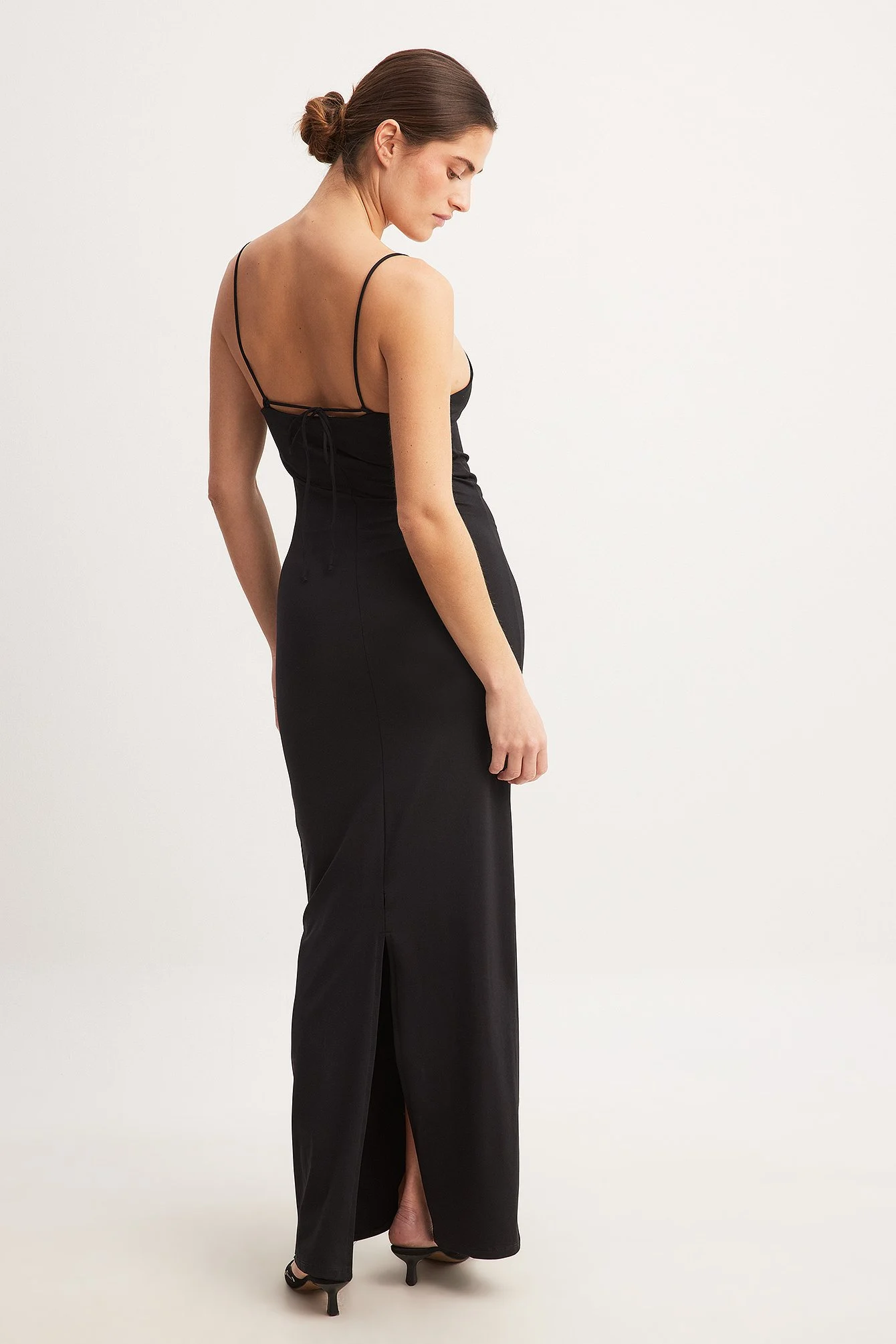 Geschnürtes Maxikleid