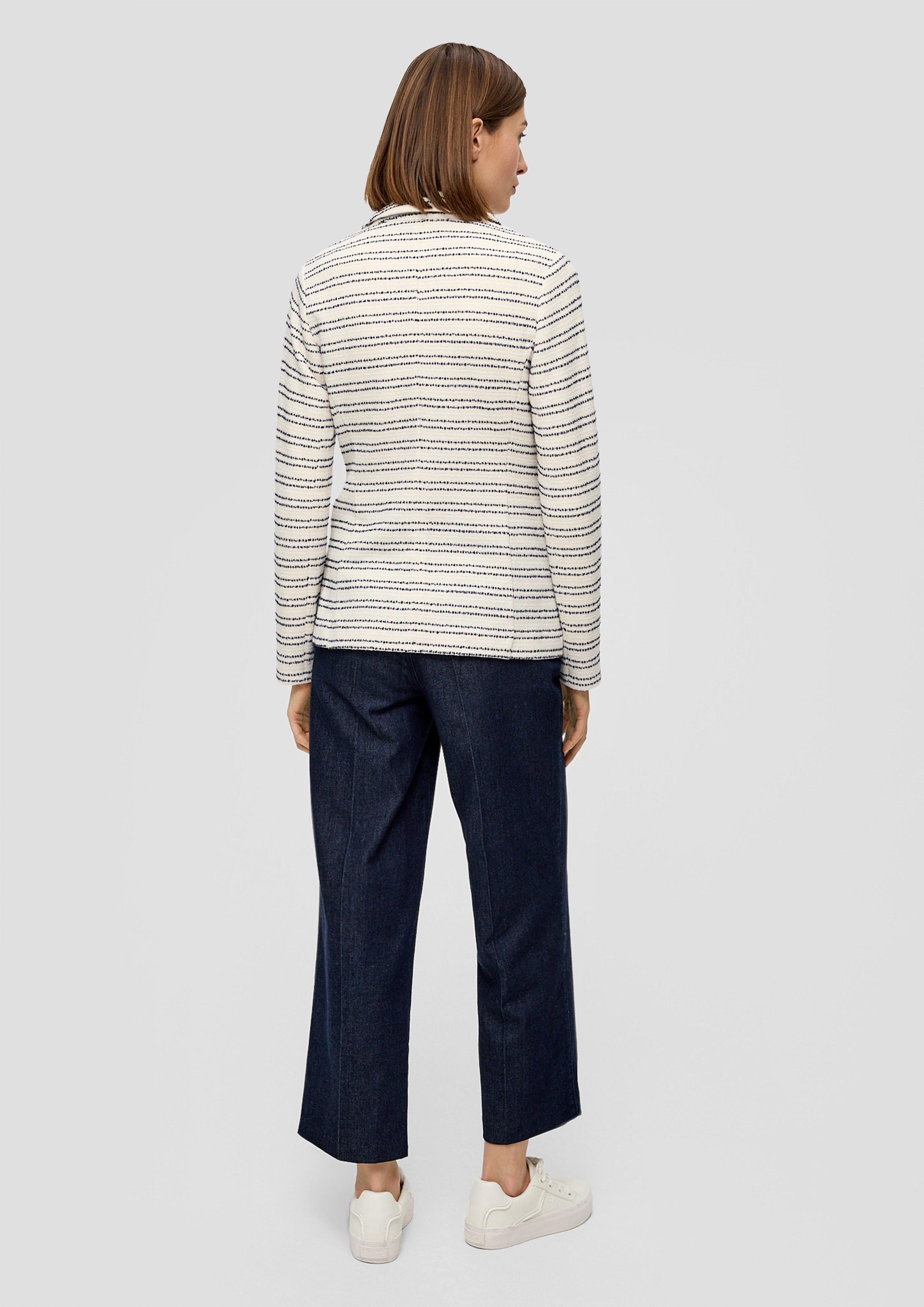 Sweatblazer mit Strukturmuster  2142628-02G3