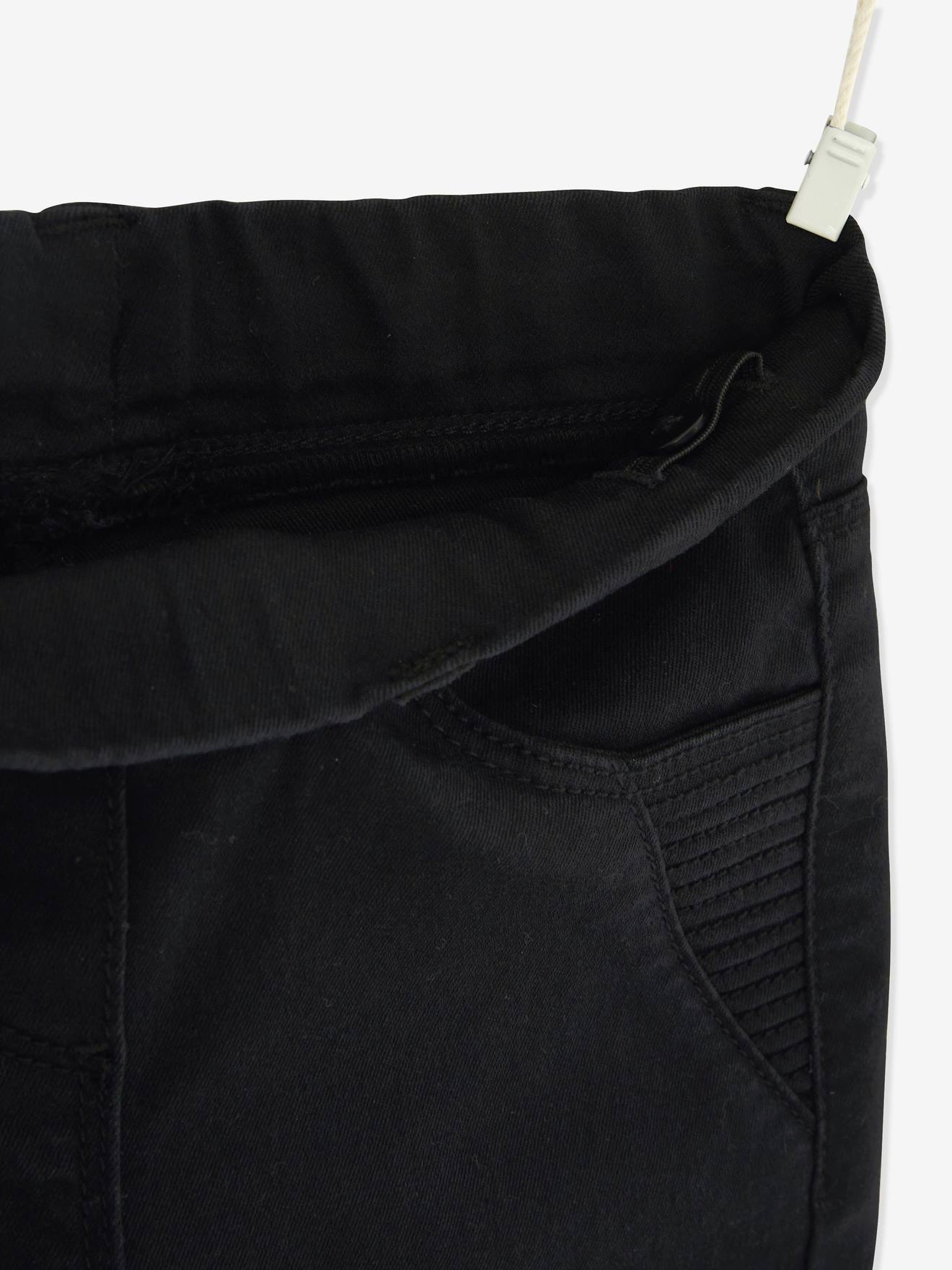 Pantalon jegging indestructible fille détails surpiqûres noir