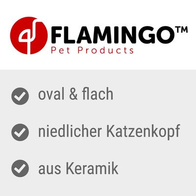 Flamingo Keramiknapf Katze Isa