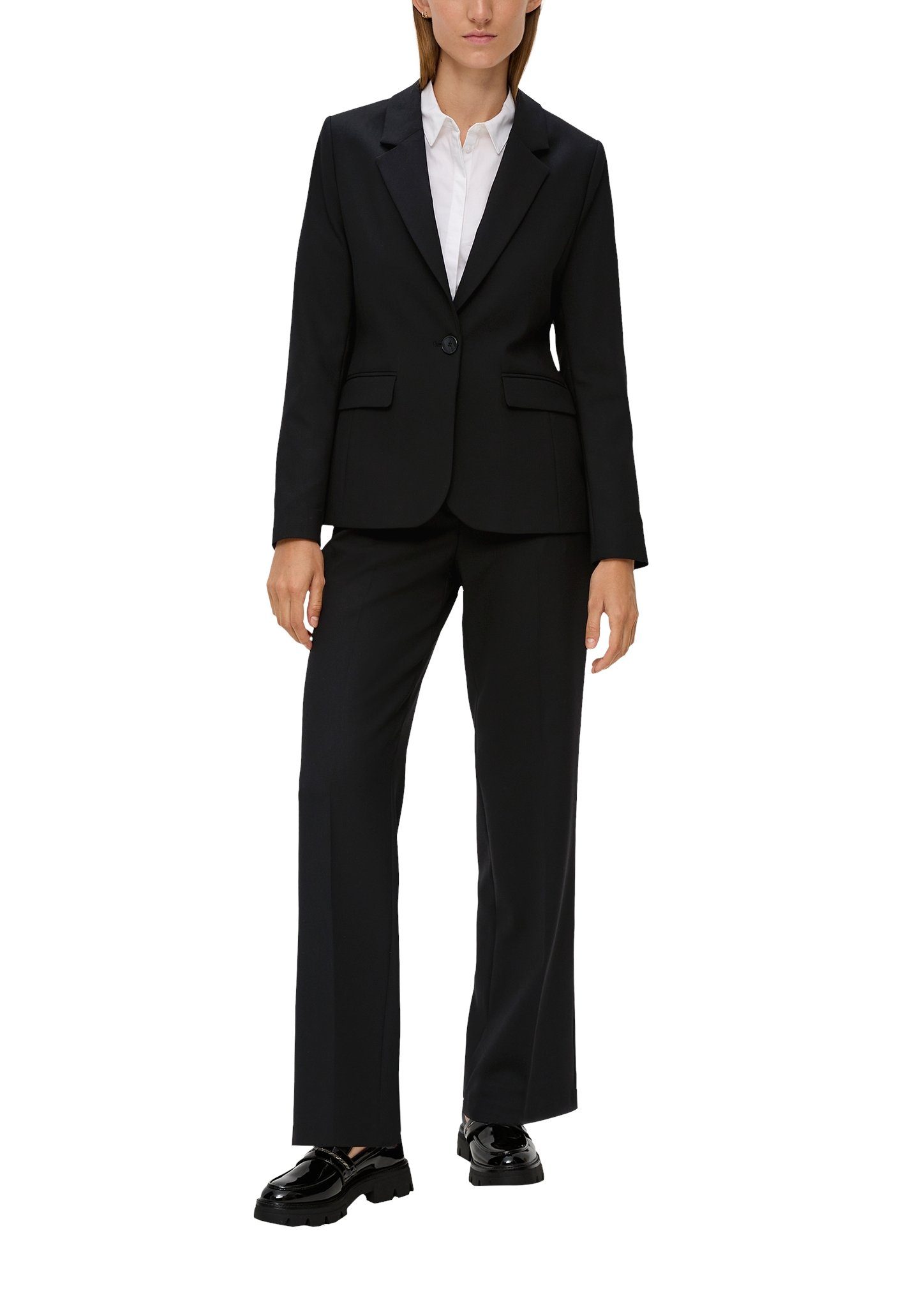 s.Oliver BLACK LABEL Kurzblazer mit Pattentaschen vorne