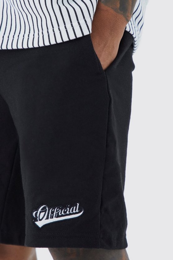 Oversize Baseball-Hemd & Shorts mit Nadelstreifen