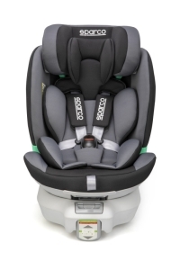 Kindersitz mit ISOFIX-Befestigungssystem Sparco, Gruppe 0/1/2/3, schwarz grau - ATU