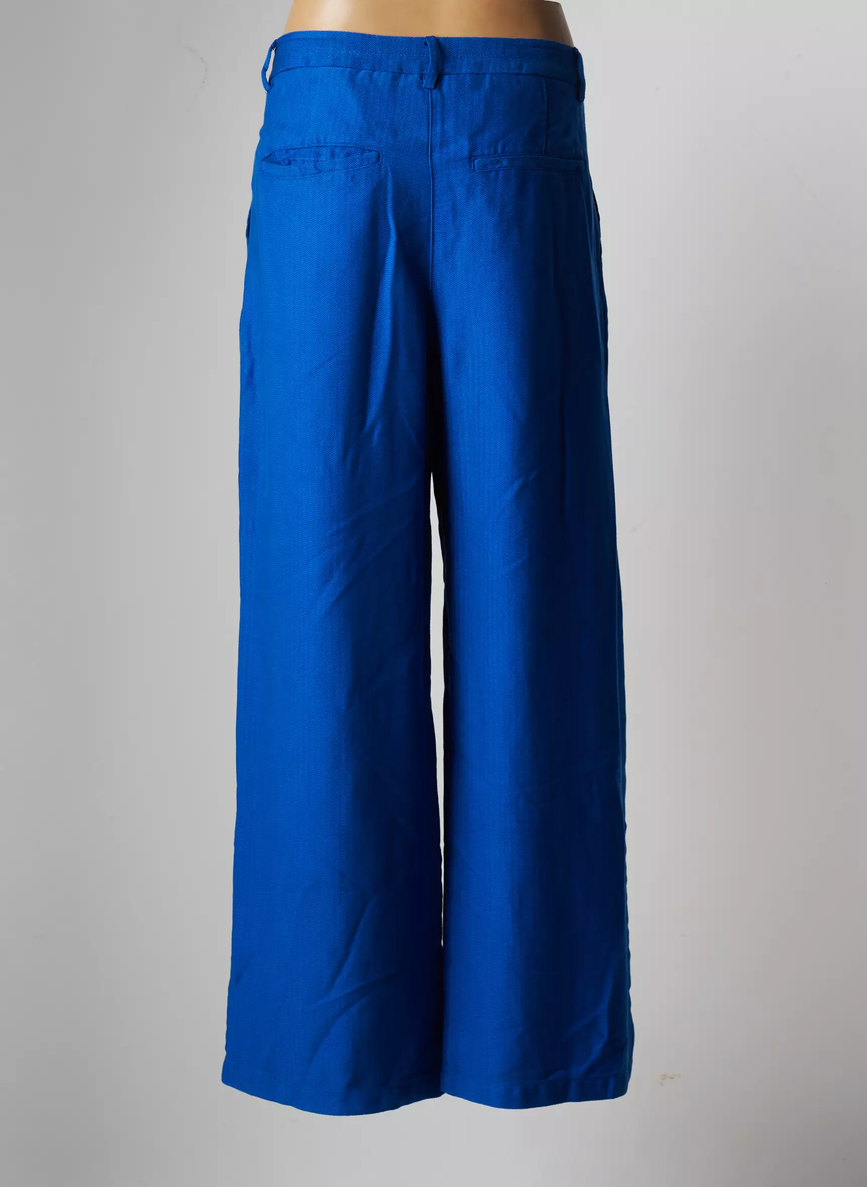 Sandwich Pantalons Larges Femme couleur bleu