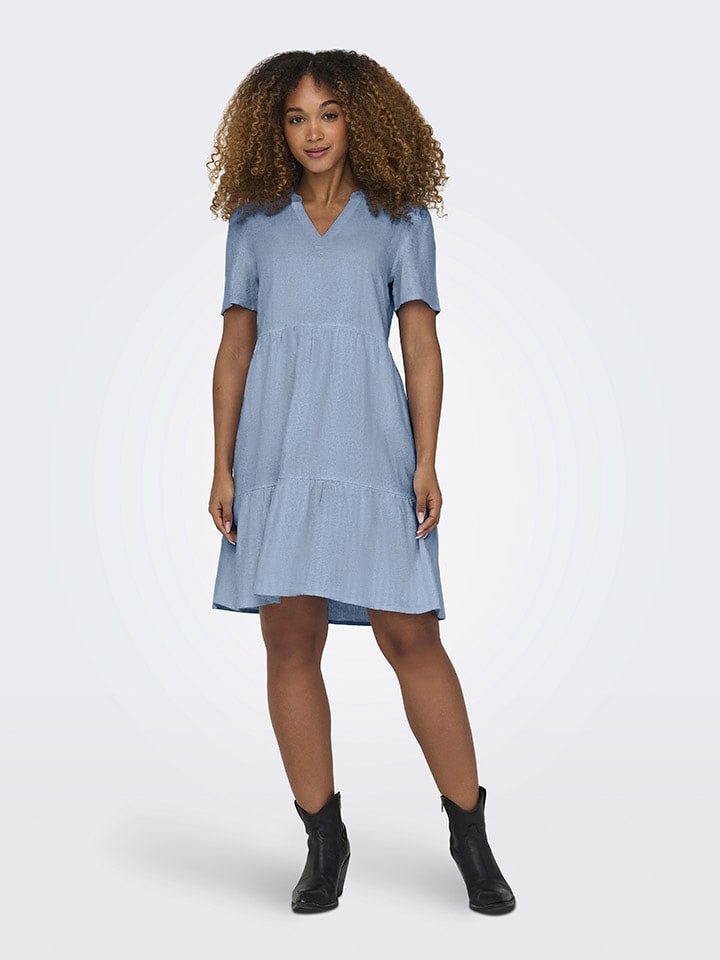 ONLY Kleid in Hellblau günstig kaufen