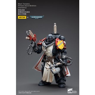 Warhammer 40k Actionfigur 1/18 Black Templars Primaris Sword Brethren Granbertus 12 cm