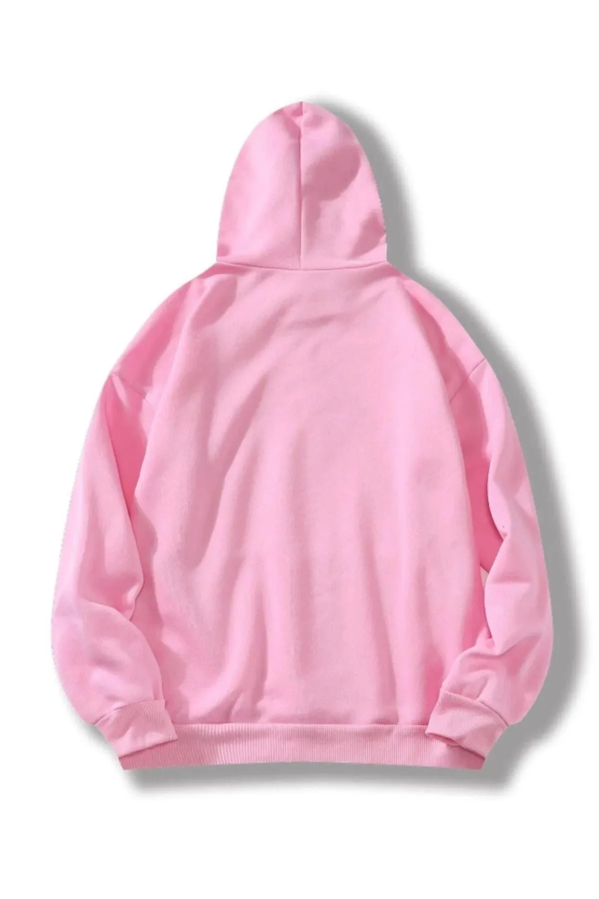 Know  Damen-Sweatshirt mit Kapuze in Rosa, einfarbig, in Übergröße
