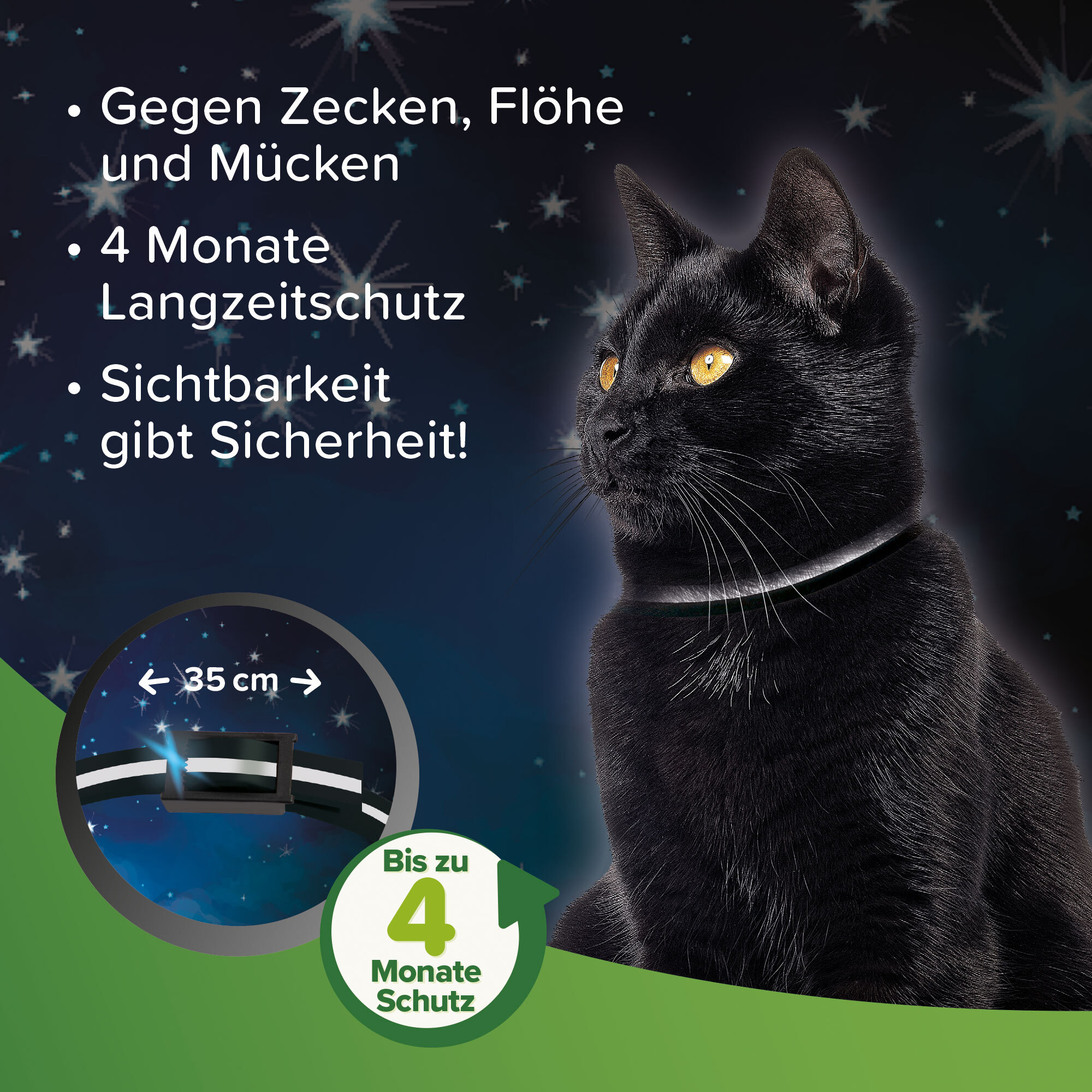 Beaphar Ungeziefer- & Zeckenschutz Beaphar reflektierendes Zecken- und Flohschutzhalsband