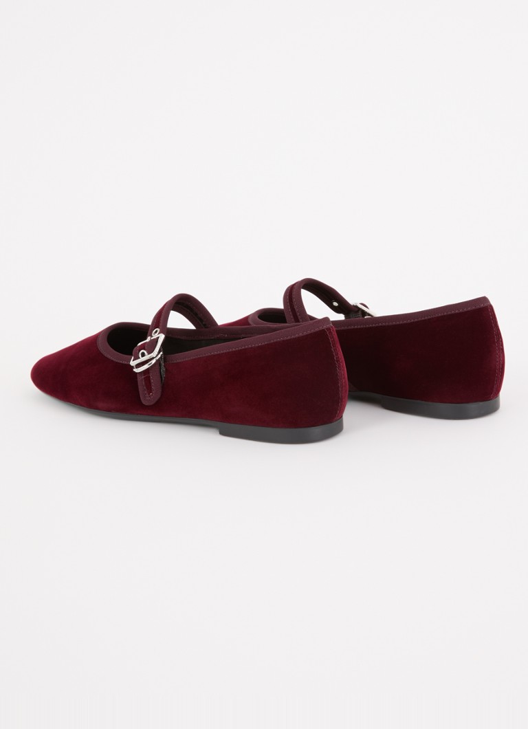 Balerini Jolin din catifea de la Vagabond Shoemakers cu cataramă