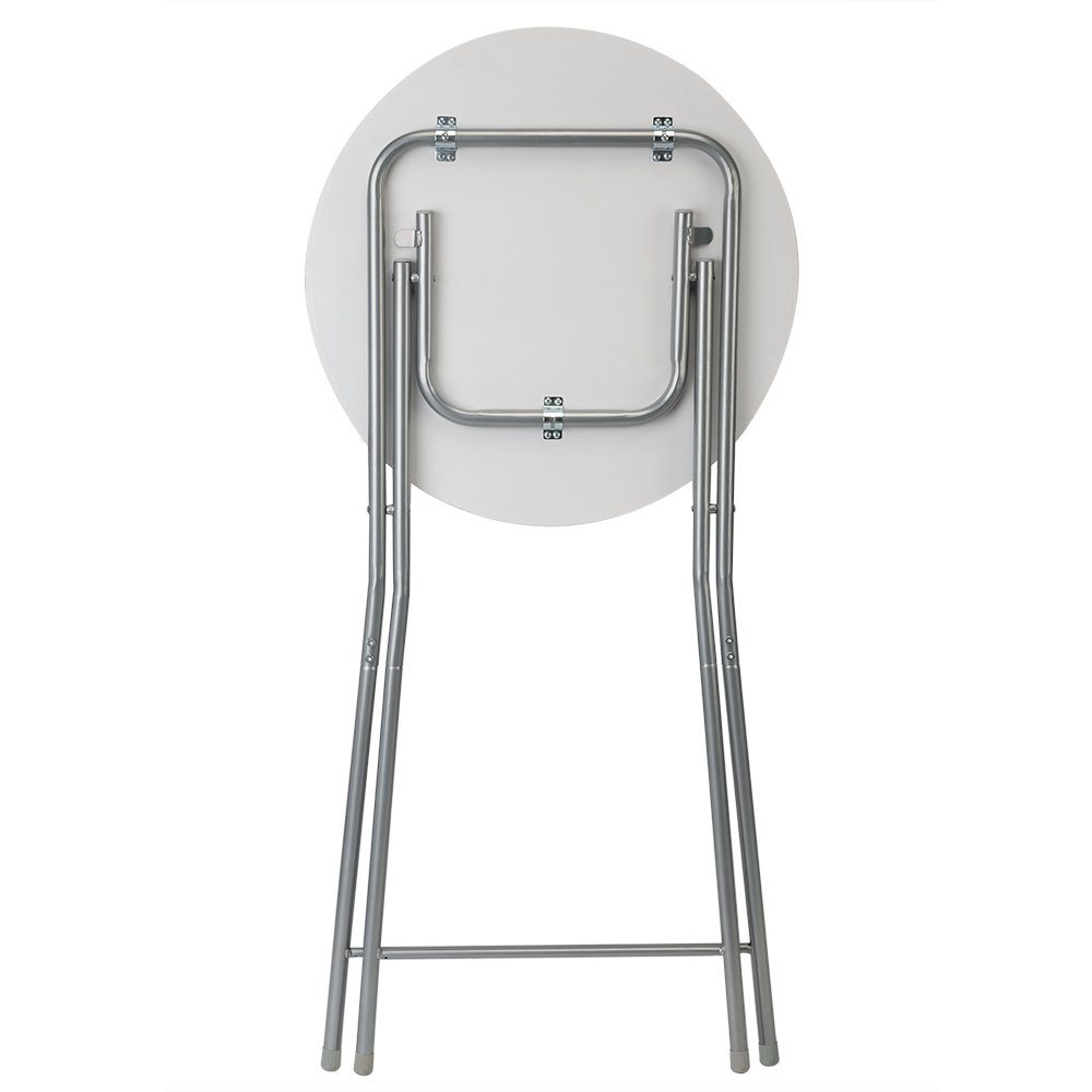 Casaria Stehtisch (2-St), 2x Klappbar 110cm Hoch Rund 60cm Garten Camping Bistrotisch
