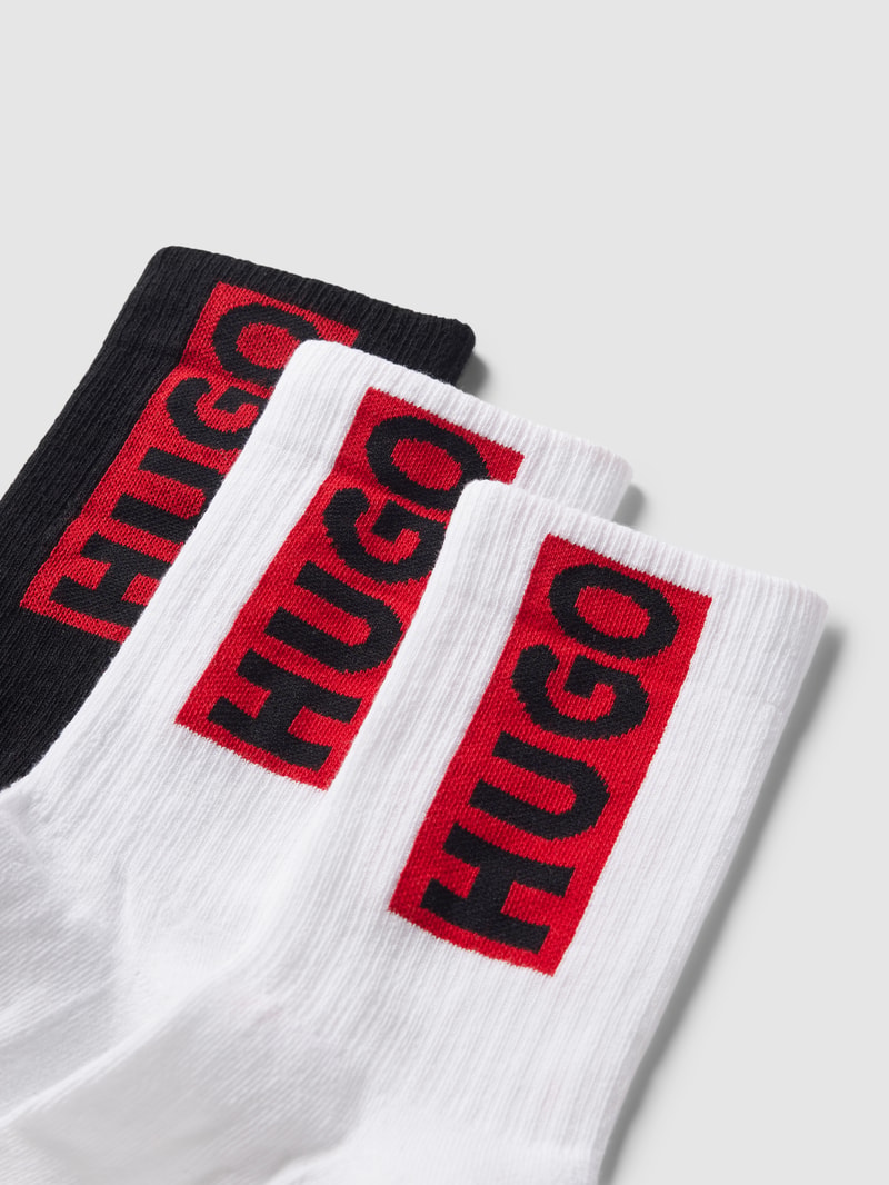 Socken mit Label-Stitching im 3er-Pack in weiß