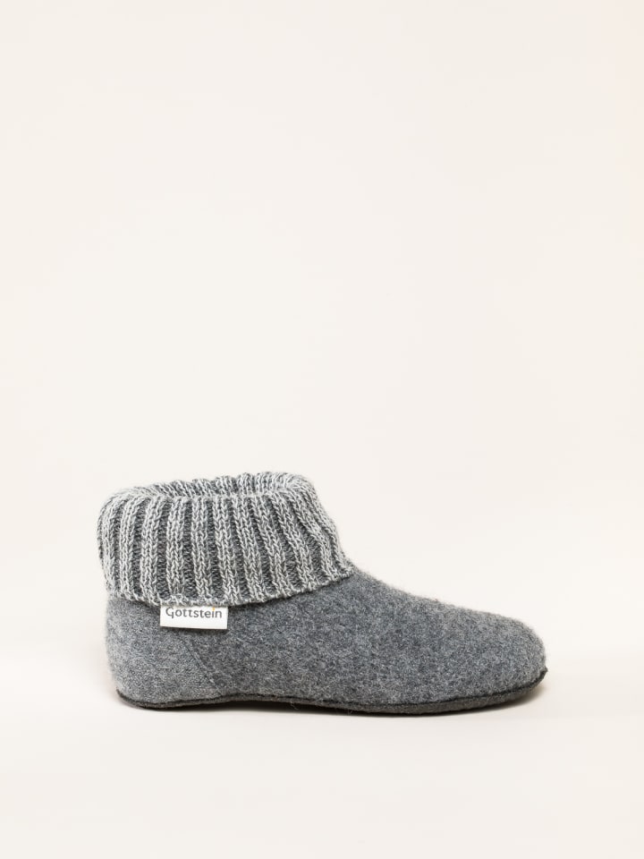 Gottstein Hausschuh Alpine Boot FE in grau günstig kaufen