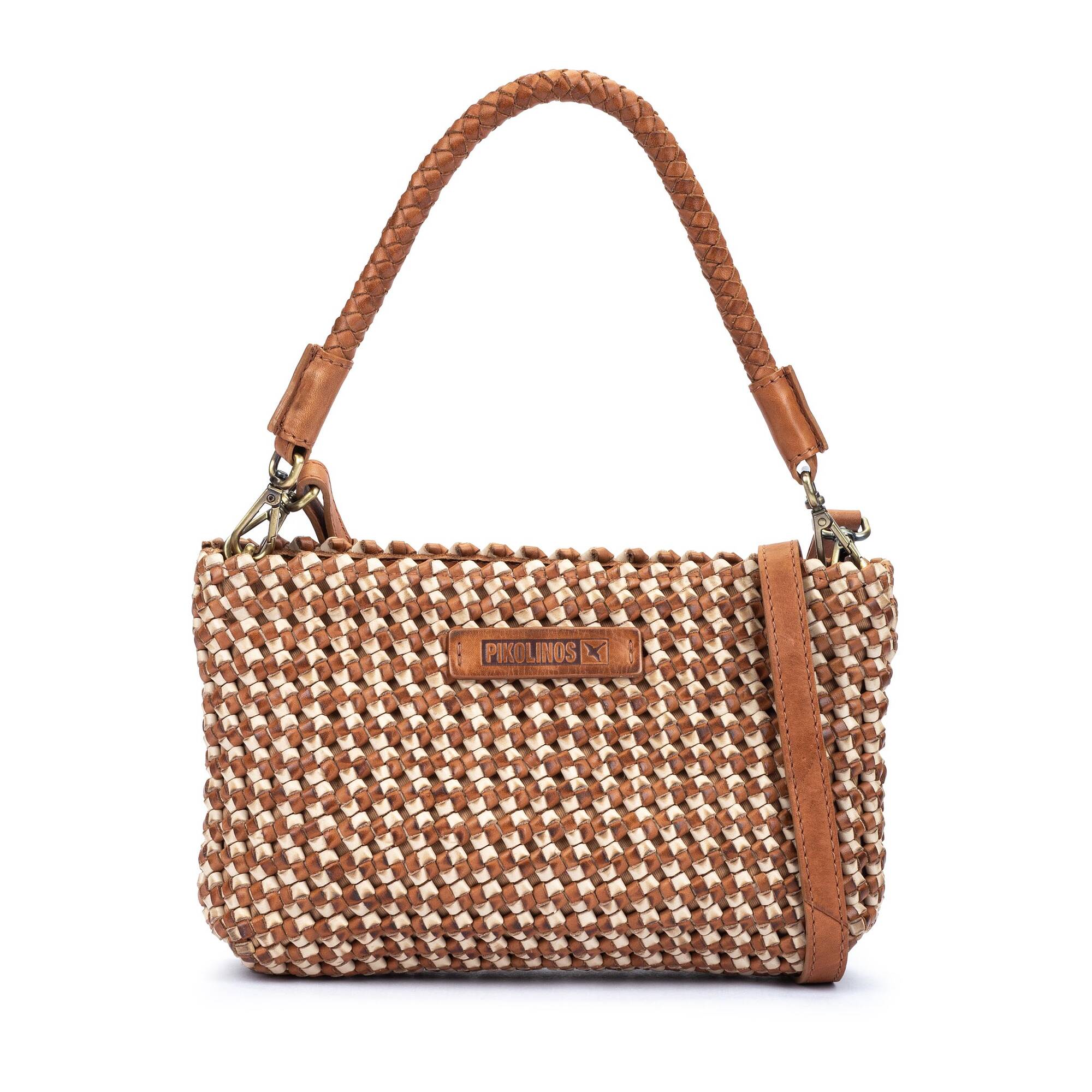 Damska torebka typu crossbody z plecionej skóry - BRANDY