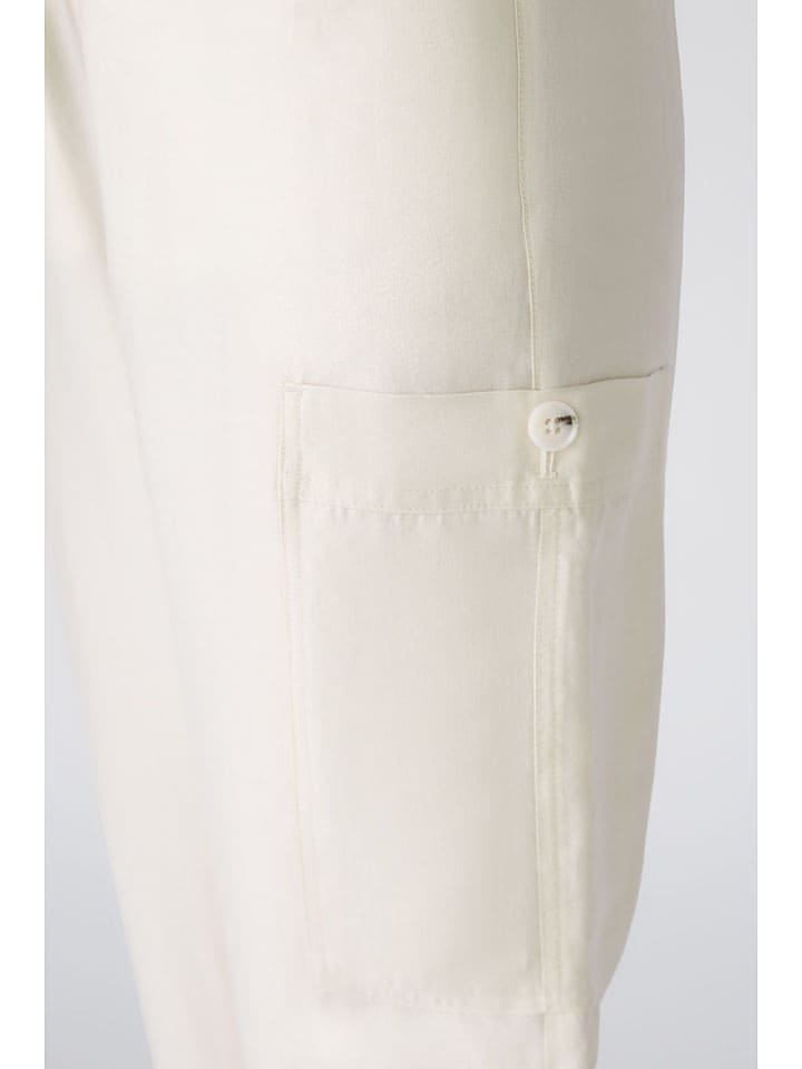 Oui Cargohose in Creme günstig kaufen