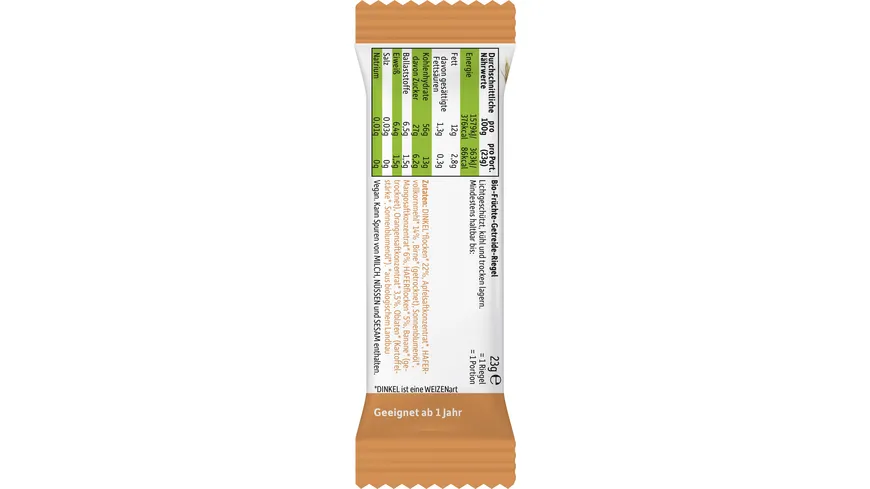 Freche Freunde Bio Frecher Riegel Mango & Orange 4x23g 92 g
