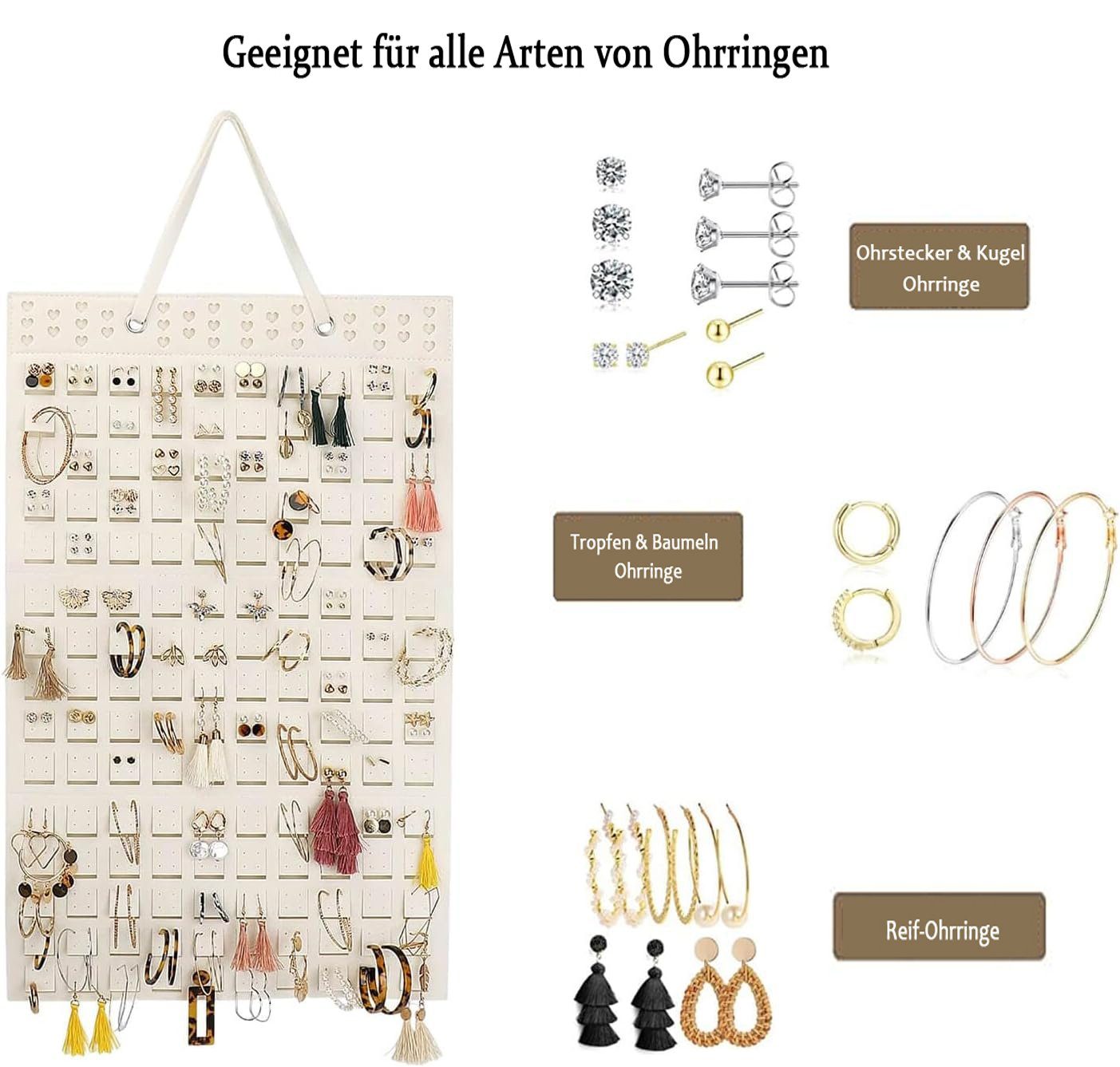 Coonoor Schmuckständer Schmuckhalter Wand (1 St), für Ohrringe